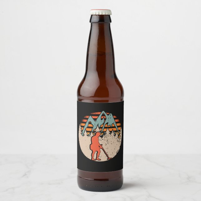 Vintage Sondeln Metal Detectorist Beer Bottle Label (Front)