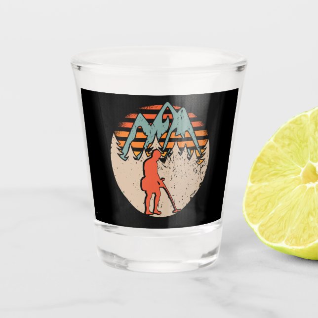Vintage Sondeln Metal Detectorist Shot Glass (Front)