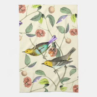 Vintage Songbird Tea Towel