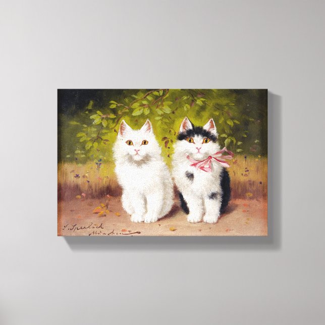 Vintage Sophie Sperlich Two Kittens 1906   Canvas Print (Front)