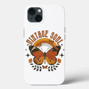 Vintage Soul Butterfly iPhone 13 Case