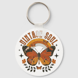 Vintage Soul Butterfly Key Ring