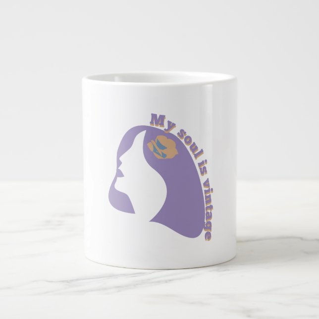 vintage soul  large coffee mug (Front)