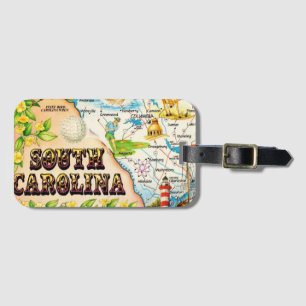 Vintage South Carolina Luggage Tag