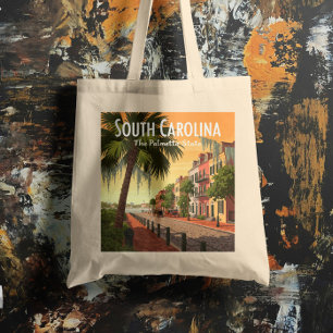 Vintage South Carolina Tote Bag