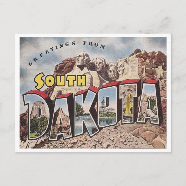 Vintage South Dakota Postcard (Front)