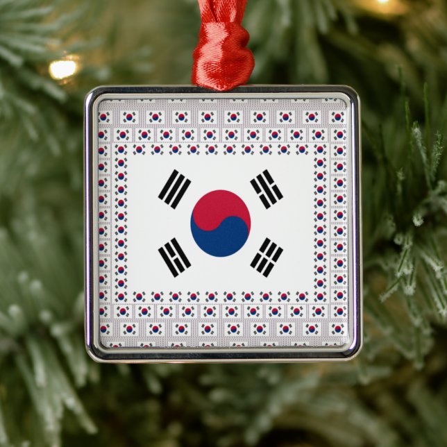 Vintage South Korea Metal Ornament (Tree)