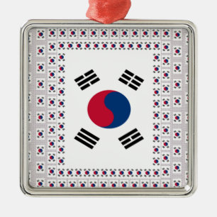 Vintage South Korea Metal Tree Decoration
