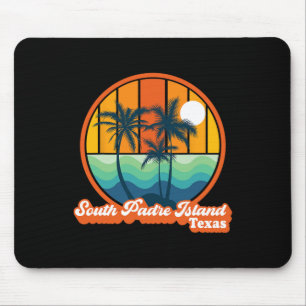 Vintage South Padre Island Texas Summer 90s Beach Mouse Mat