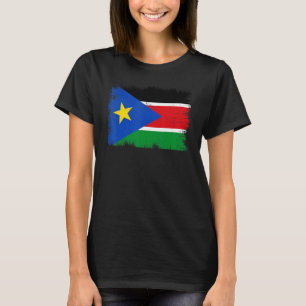 Vintage South Sudan Flag South Sudanese Independen T-Shirt