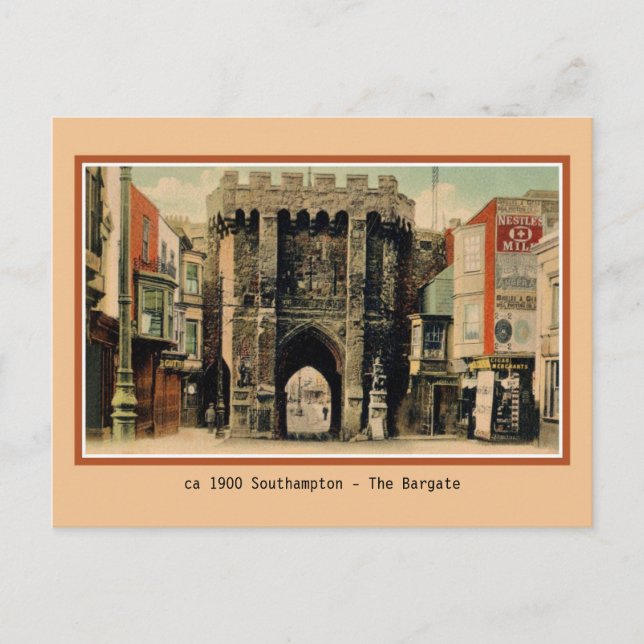 Vintage Southampton The Bargate Postcard (Front)