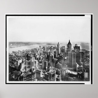 Vintage Southern Manhattan New York NY 1913 Poster