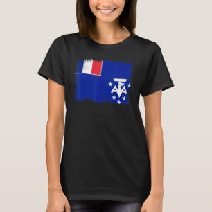 Vintage Southern Territories Flag French Southern T-Shirt