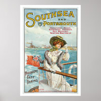 Vintage Southsea, Portsmouth travel advert