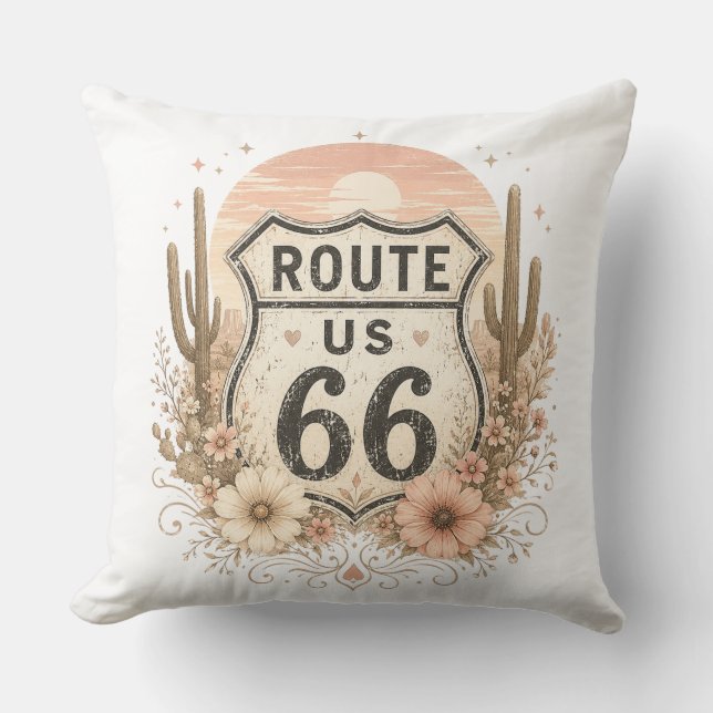 Vintage Southwest Sunset Shield Cushion (Front)