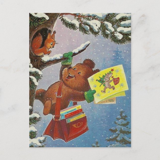 Vintage Soviet New Year/Christmas Postcard (Front)
