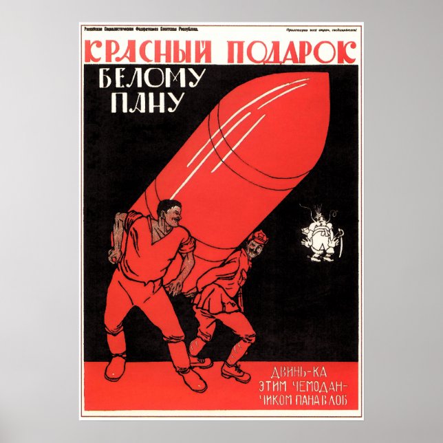 Vintage Soviet Propaganda Poster (Front)