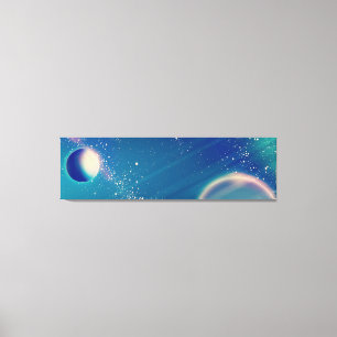 Vintage Space - Above and beyond Canvas Print