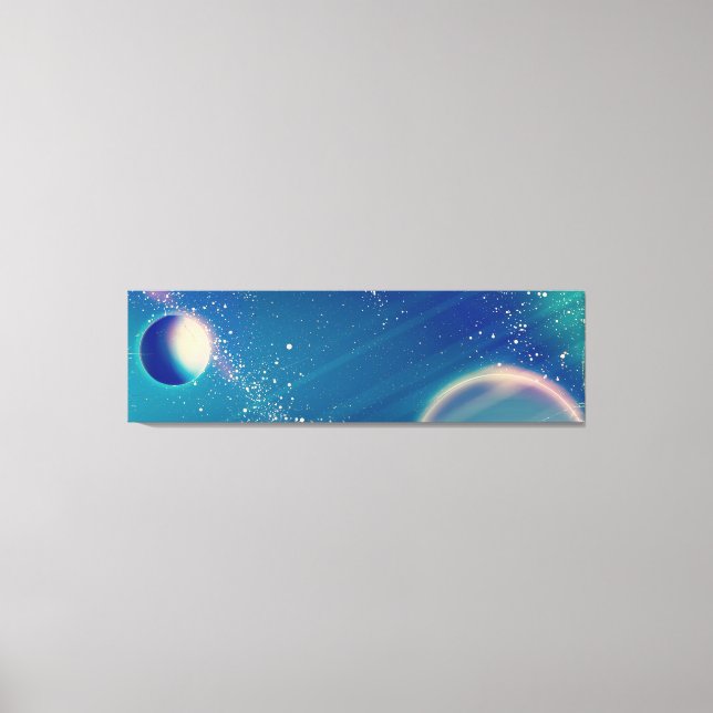 Vintage Space - Above and beyond Canvas Print (Front)