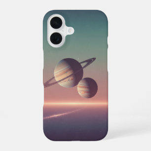 Vintage Space Horizon iPhone 16 Case