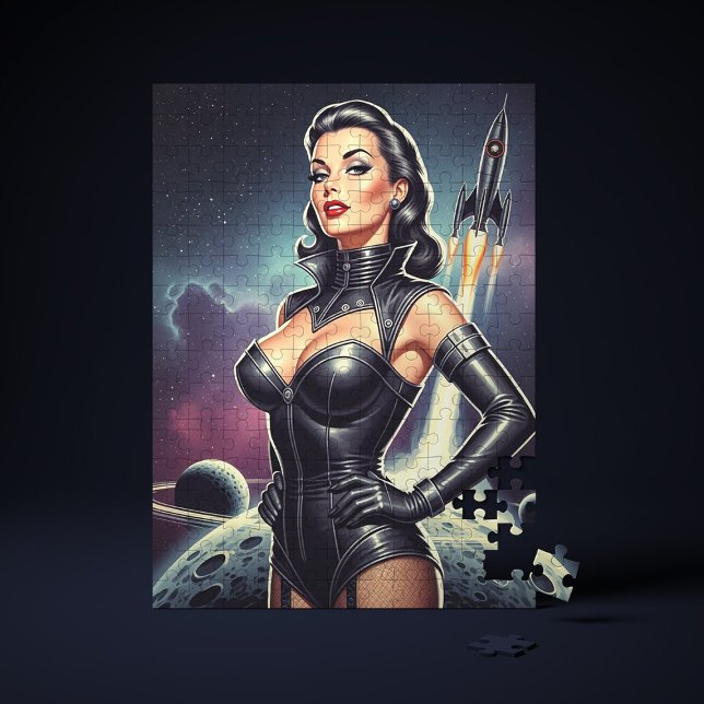 Vintage Space Pin-up Jigsaw Puzzle (Creator Uploaded)