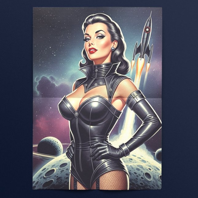 Vintage Space Pin-up Tissue Paper (Creator Uploaded)