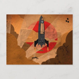 Vintage Space Postcard