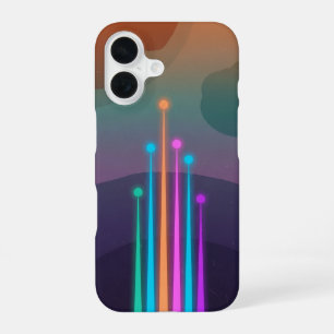 Vintage Space Rays iPhone 16 Case
