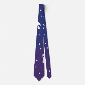 vintage Space Rockets Pattern Tie