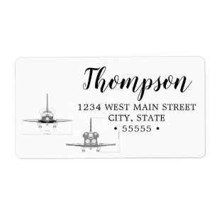 Vintage Space Shuttle Concept Technical Drawing