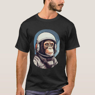 Vintage Space Travel Astronaut Monkey T-Shirt