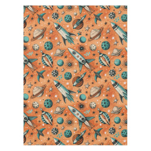 Vintage Spacecraft Rocket Ships Pattern -Cosmos(5) Tablecloth