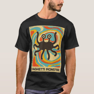 Vintage Spaghetti Monster Atheist Retro Gift T-Shirt