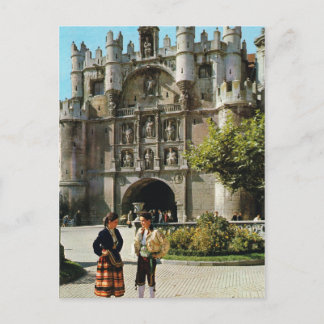 Vintage Spain, Burgos,   St Mary's Arch Postcard