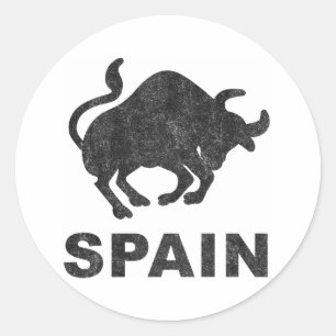 Vintage Spain Classic Round Sticker