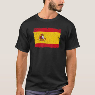 Vintage Spain Flag Heritage Spanish Roots T-Shirt
