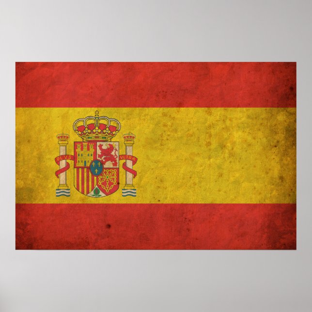 Vintage Spain Flag Poster (Front)