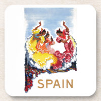 Vintage Spain Flamenco Dancers Travel Poster