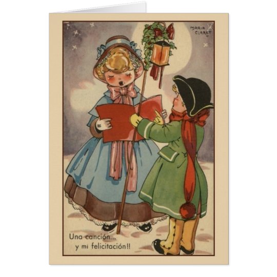 Vintage Spanish / Hispanic Christmas Greeting Card