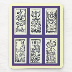 Vintage Spanish Tarot Cards Mouse Mat