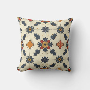 Vintage Spanish Tile Pattern Cushion