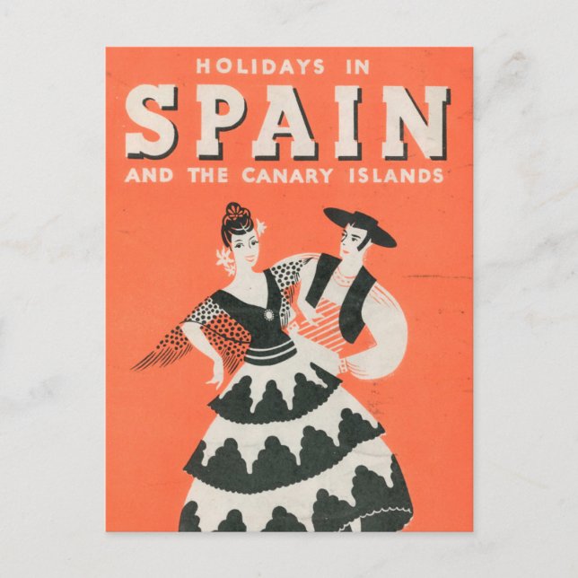 Vintage Spanish Travel Postcard (Front)