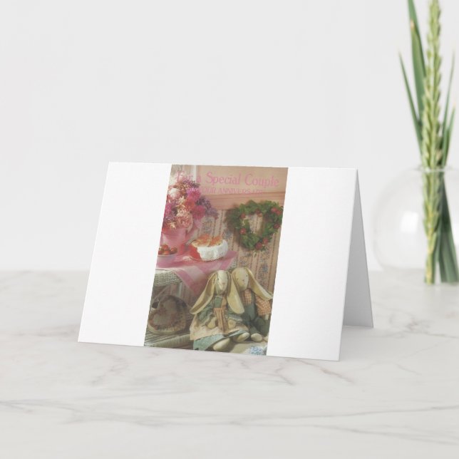 Vintage "Special Couple" Anniversary Card (Front)