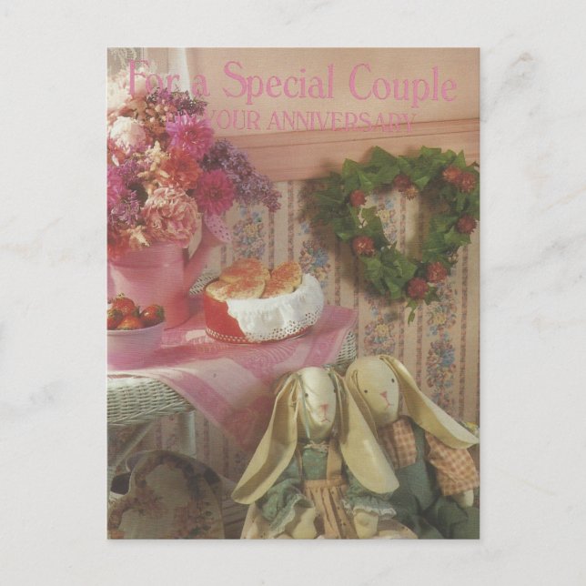 Vintage "Special Couple" Anniversary Postcard (Front)