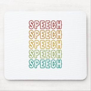 Vintage Speech Artwork Mouse Mat