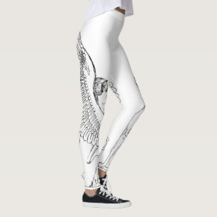 Vintage Sphinx illustration Leggings