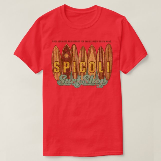 Vintage Spicoli Surf Shop T-Shirt (Design Front)