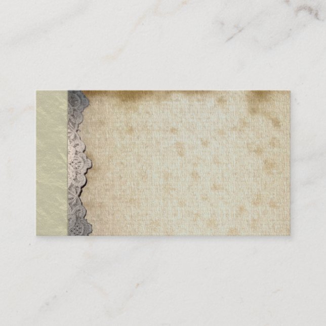 Vintage Spiritual Mystic Linen Business Cards (Front)