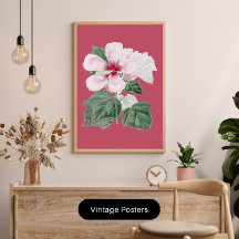 vintage Splendid Hibiscus office house decoration