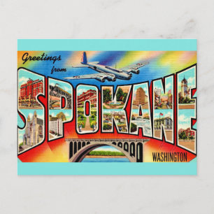 Vintage Spokane Washington Postcard